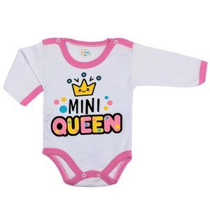 New Mini Queen Bodysuit in Pink